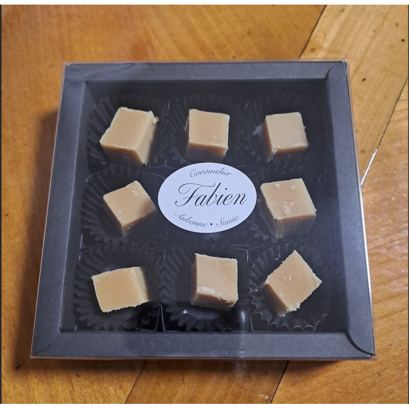 Boîte élégante de caramels artisanaux – 90g Fabien Caramelier